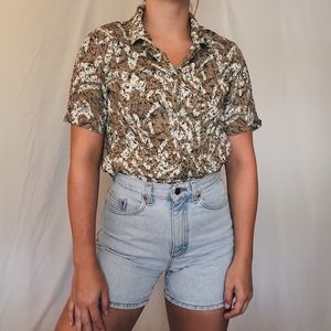 Vintage short sleeve button up